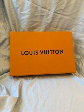 Louis Vuitton Orange Box with Black Logo